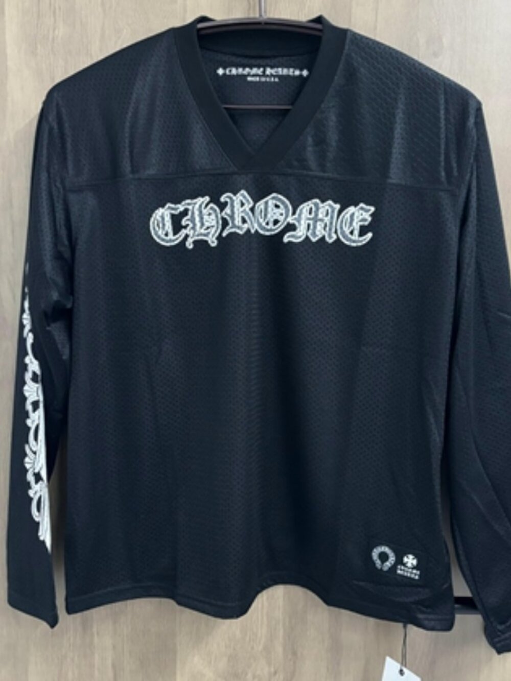 💫Chrome Hearts💫 hollow out black long-sleeved T-shirt